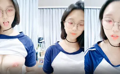 【学生萝莉】清纯唯美眼镜学生妹骚操作萝莉母狗