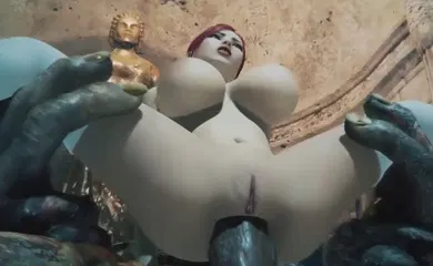 【3D】红发巨乳美少女惨遭异种奸
